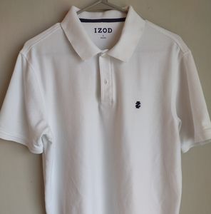 Men's Izod White Polo Size Large.